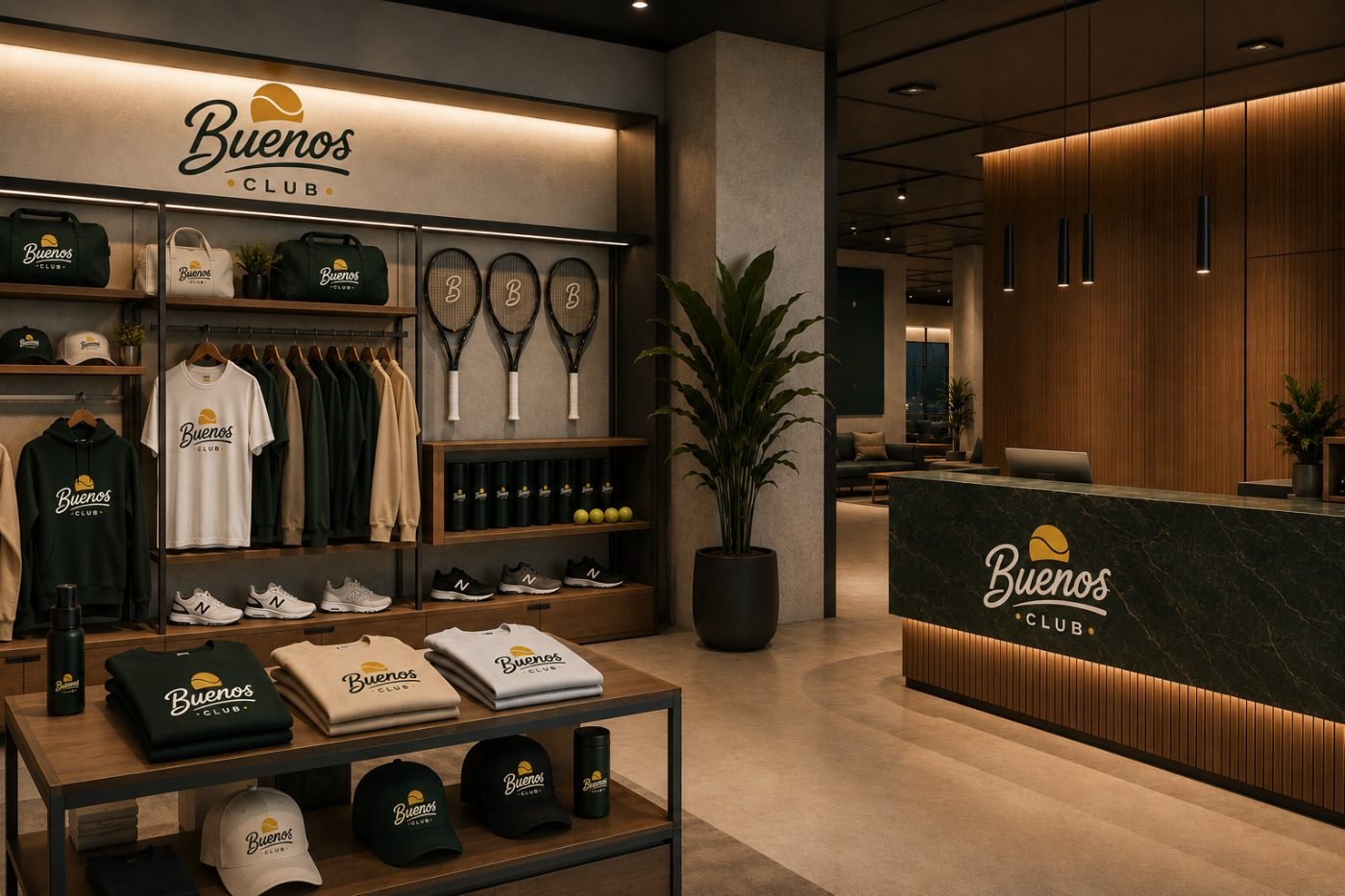 Buenos club store and branded line